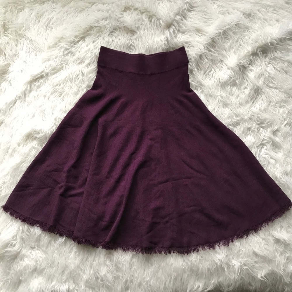 🆕robert rodriguez merlot‎ beccyy skirt fringe